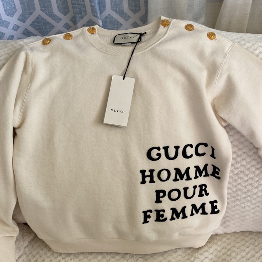 Gucci Oversized Sweatshirt Ivory - Picture 5 of 6